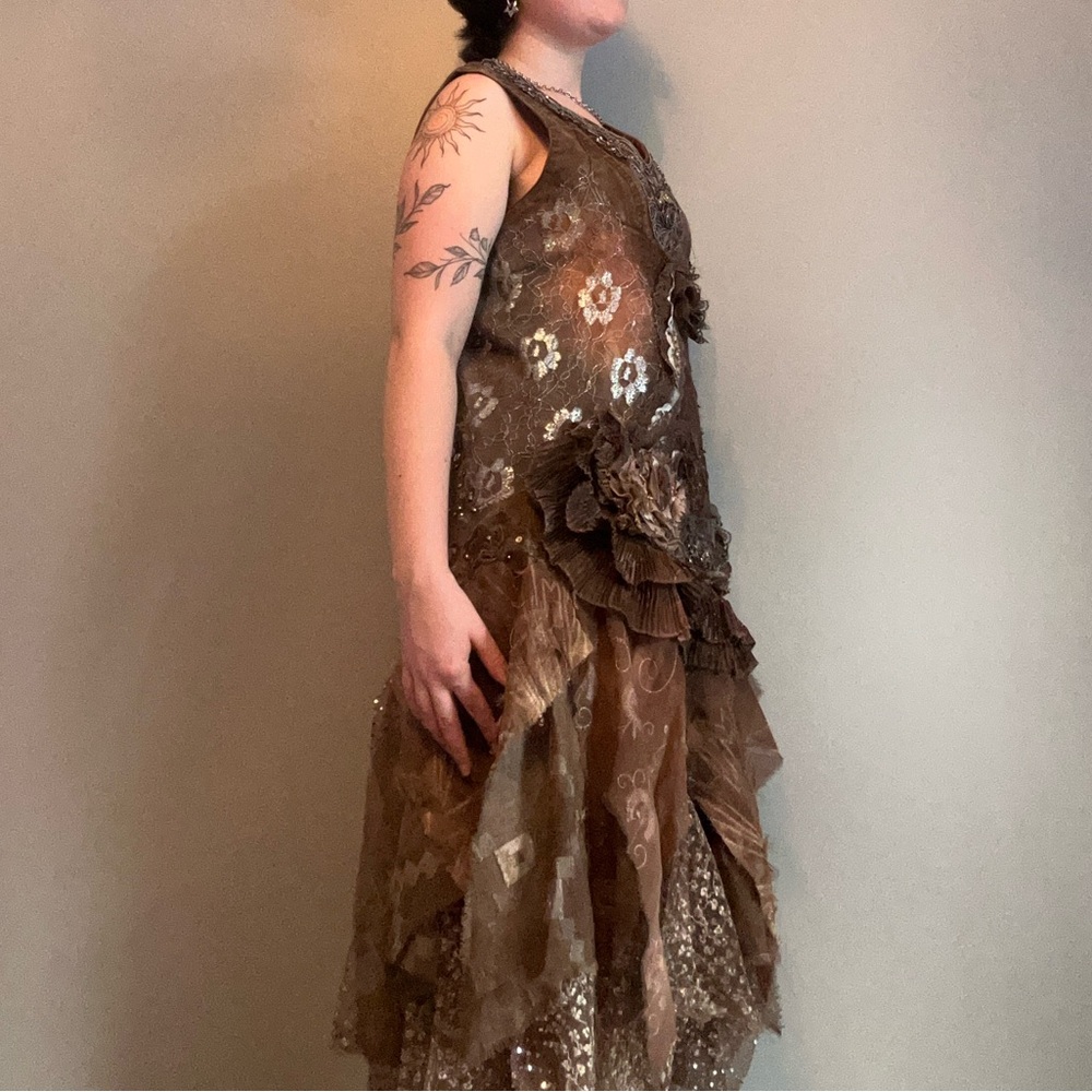 Fairy Whimsigoth asymmetric applique dress - Picture 6 of 15